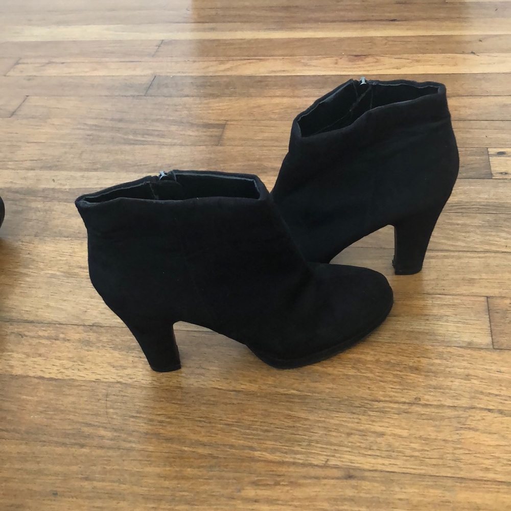 Suede High Ankle Boots
